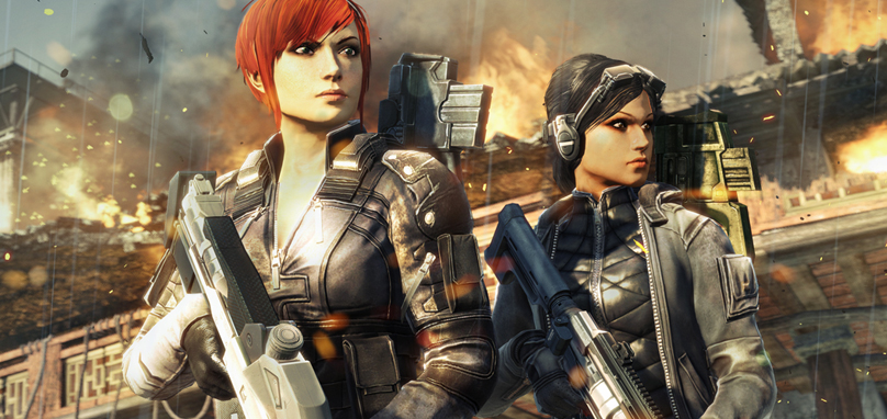 female leads from the game FUZE.
